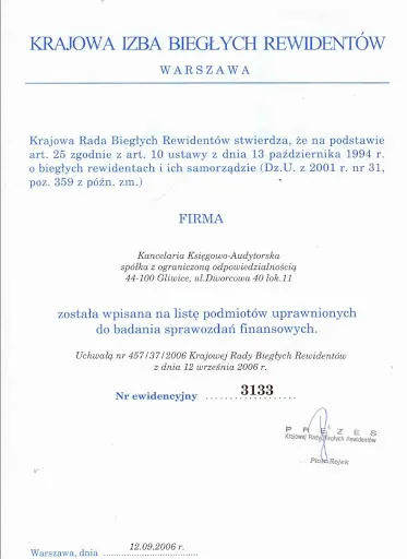 Kancelaria Księgowo-Audytorska Spółka z o.o.